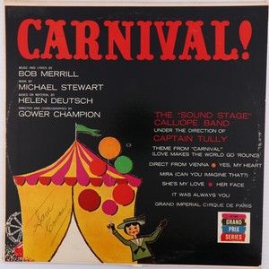 The Sound Stage Calliope Band, Captain Tully Carnival LP Record Grand Prix K-169